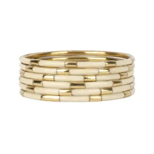 Veda Bangles - Set of 6 - Ivory