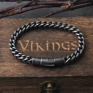 Vintage Chain Link Men Viking Bracelet