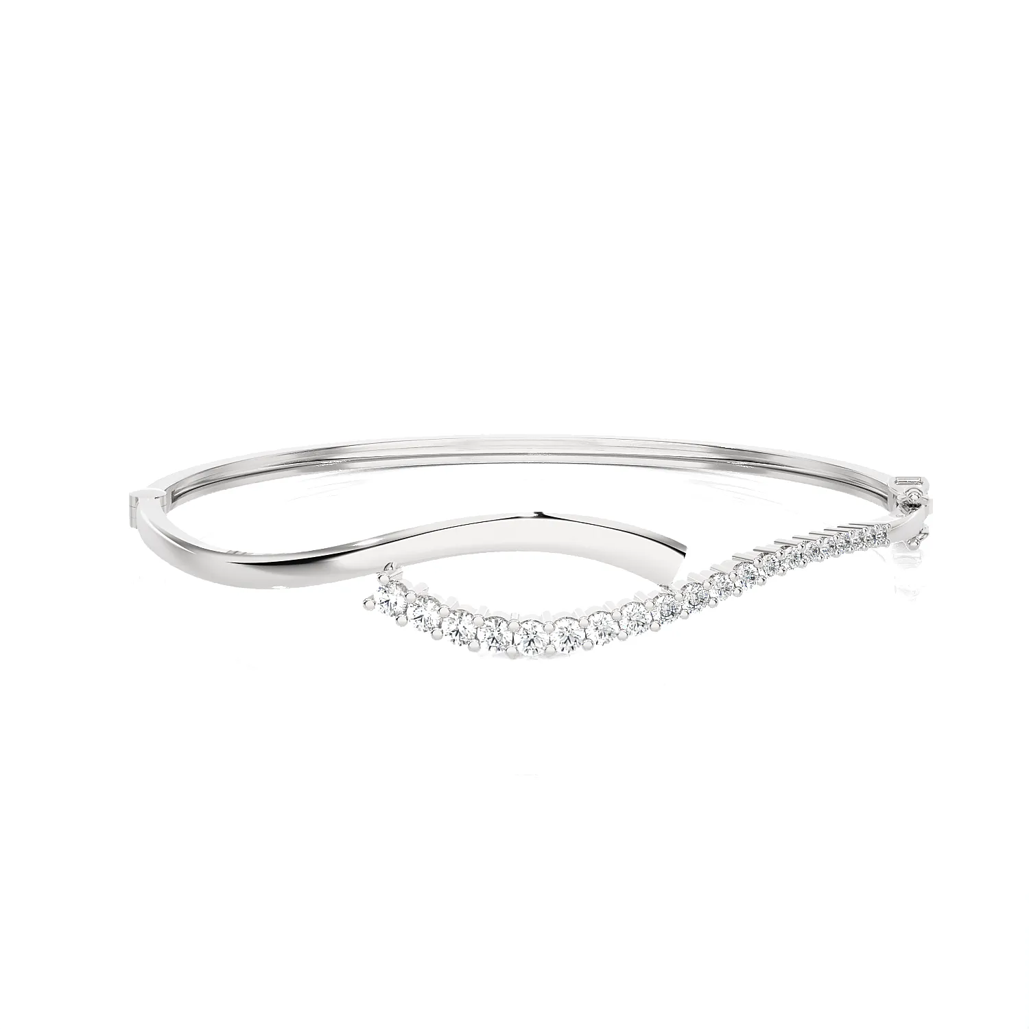 Wave Bangle Bracelet