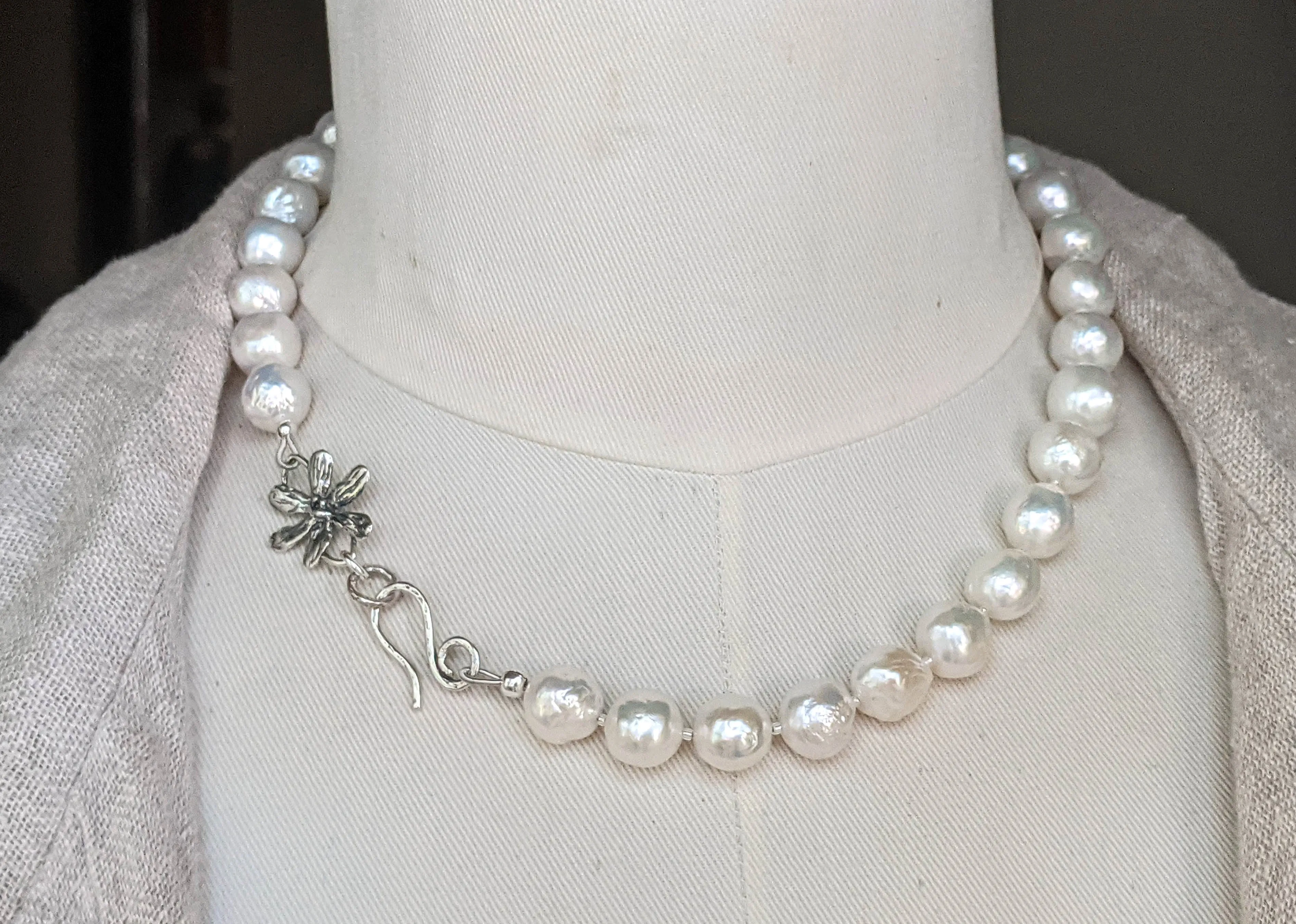 White Edison Pearl Necklace