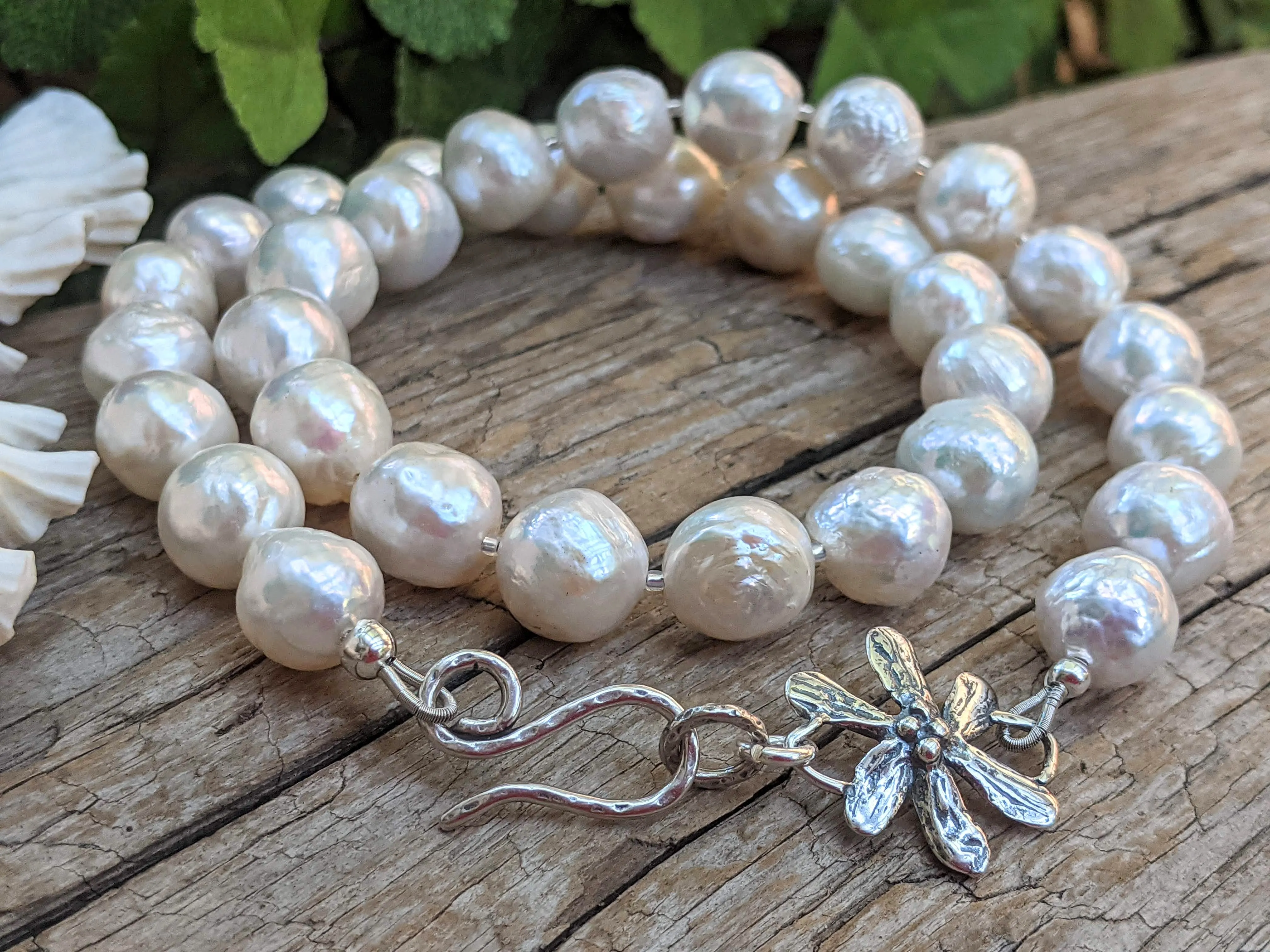 White Edison Pearl Necklace